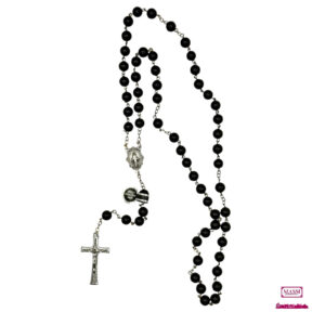 Massi Souvenir Roma - Rosari - Rosario in Pietra Dura di Onice Nera