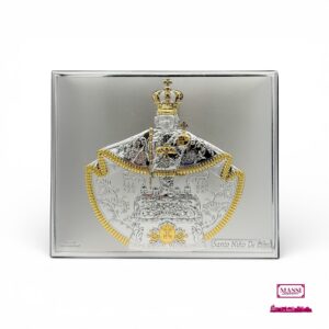 Icona Santo Niño de Cebu in Miro Silver e Oro